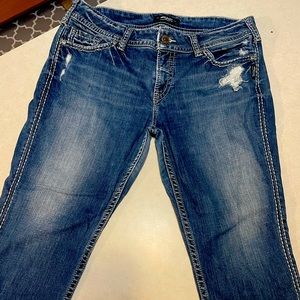 Silver Brand “Suki” Capri waist 36